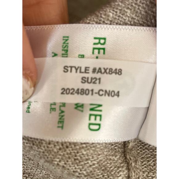 J. Crew Linen Blend Lightweight Tan Long Sleeve Crewneck Sweater, Men Size M - Picture 7 of 10